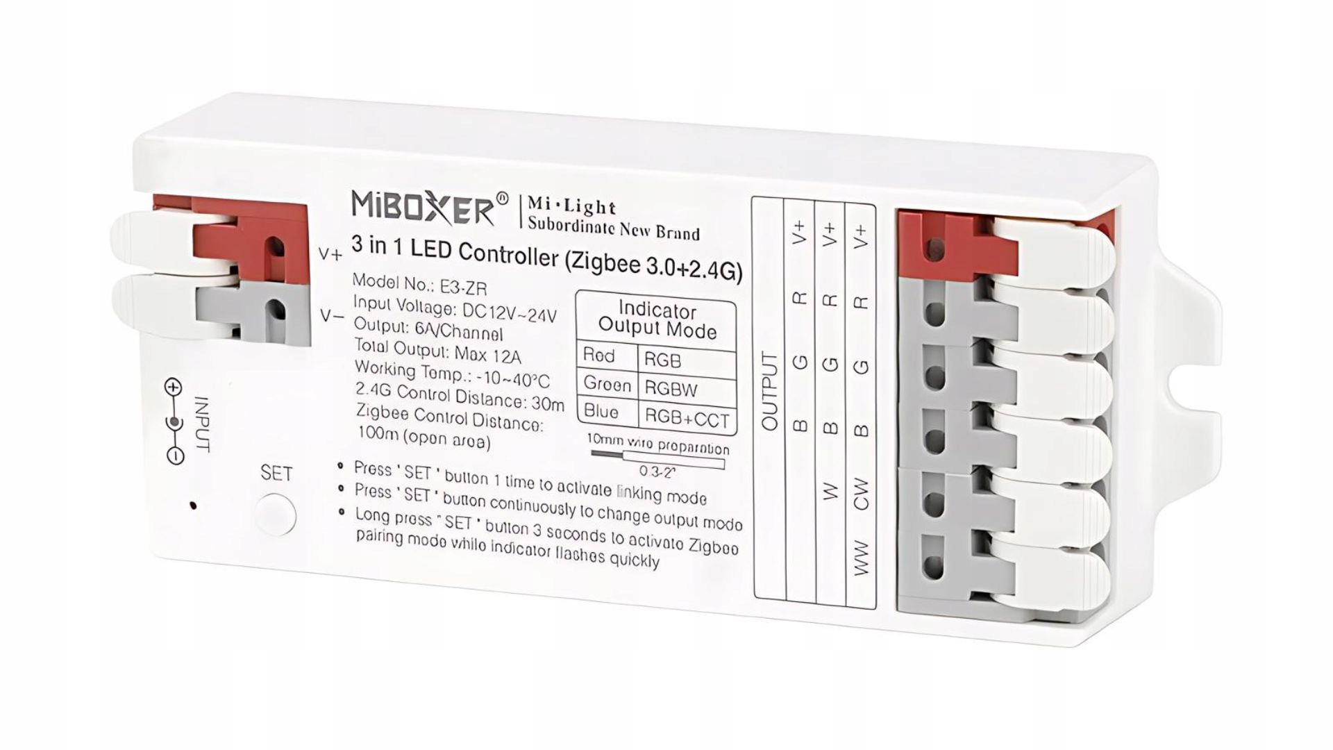 Miboxer E3-ZR 3v1 Led ovladač (Zigbee 3.0 2.4G)