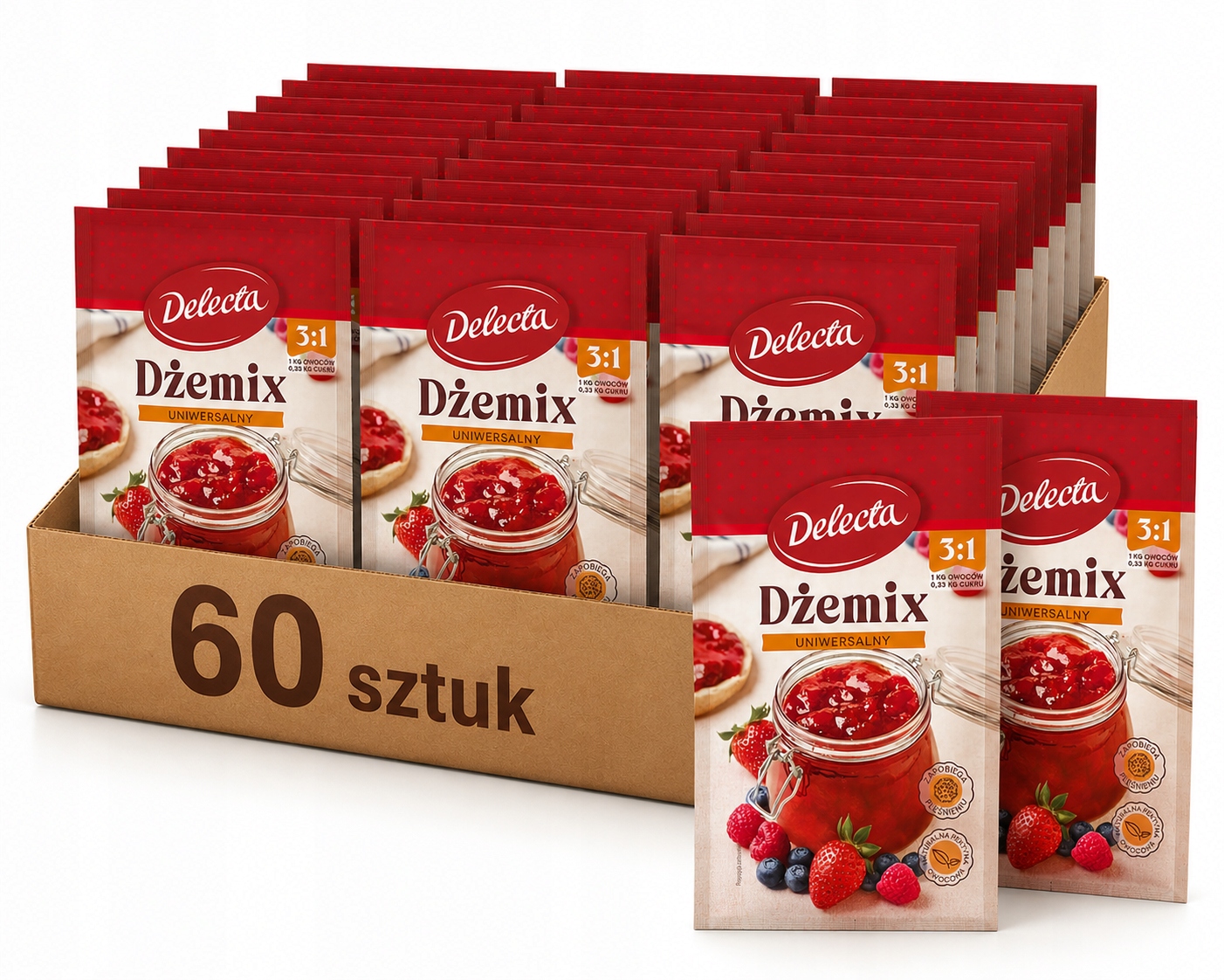 Dżemix uniwersalny 3:1Mieszanka Żelująca Delecta 60x30g