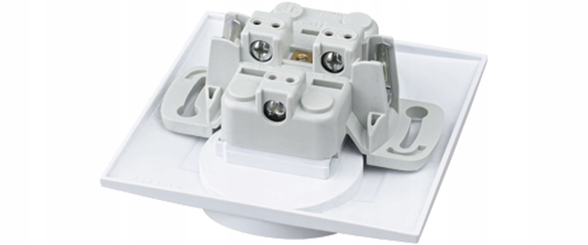 Ospel Szafir biały włącznik / łącznik pojedynczy z gniazdem pojedynczym zes Uziemienie Z uziemieniem