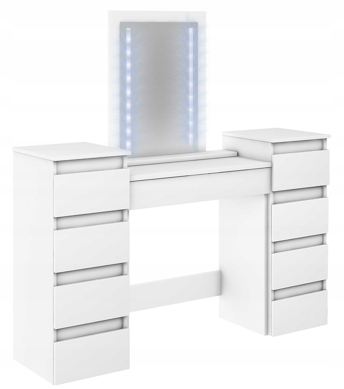 TOALETKA MODUŁOWA MEGAN LUSTRO LED SZAFKA SZUFLADY