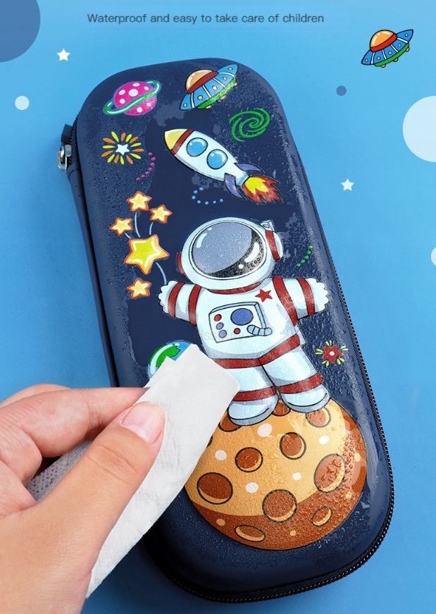 PIĘKNY PIÓRNIK SZKOLNY PRZEDSZKOLNY JEDNOROŻEC 3D Kolor Odcienie różu