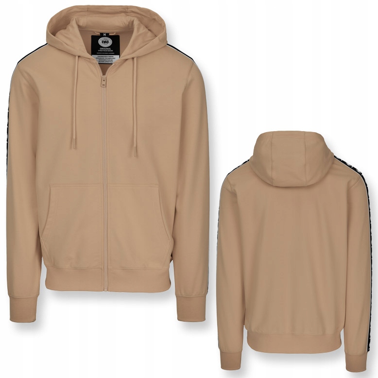 Męska Bluza rozpinana z kapturem Pitbull Tape Nugget Cienka bluza dresowa