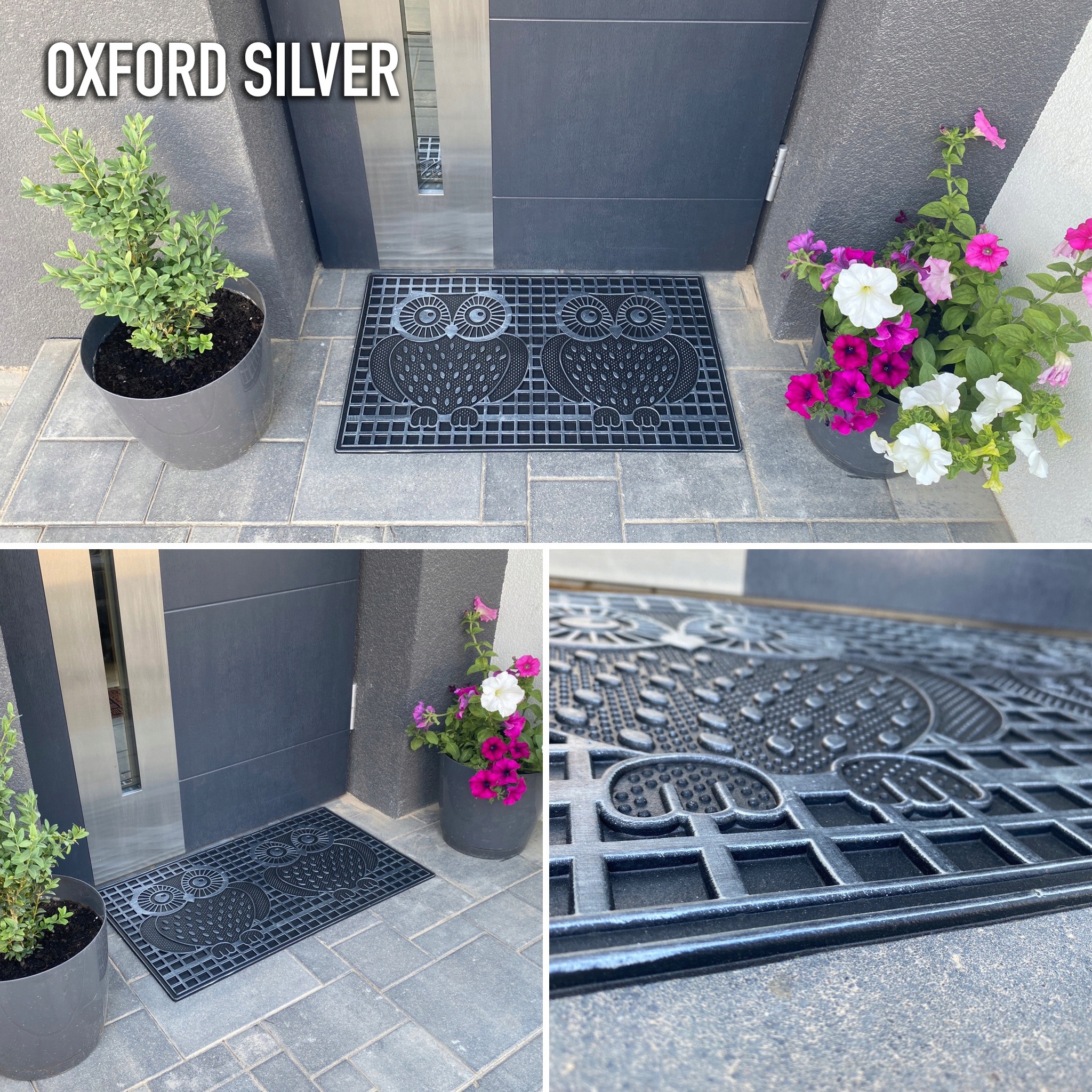 GUMOWA WYCIERACZKA 45x75 MODNE WZORY NOWOCZESNE Materiał tekstylna