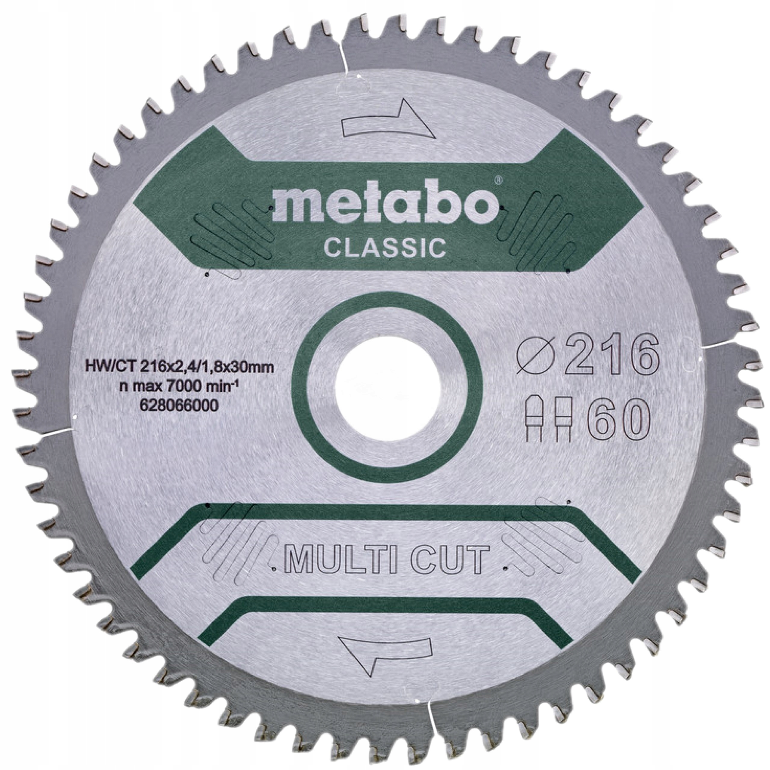 Metabo Piła Tarczowa Hw/ct 216x30 60 Fz/tz Ujemny