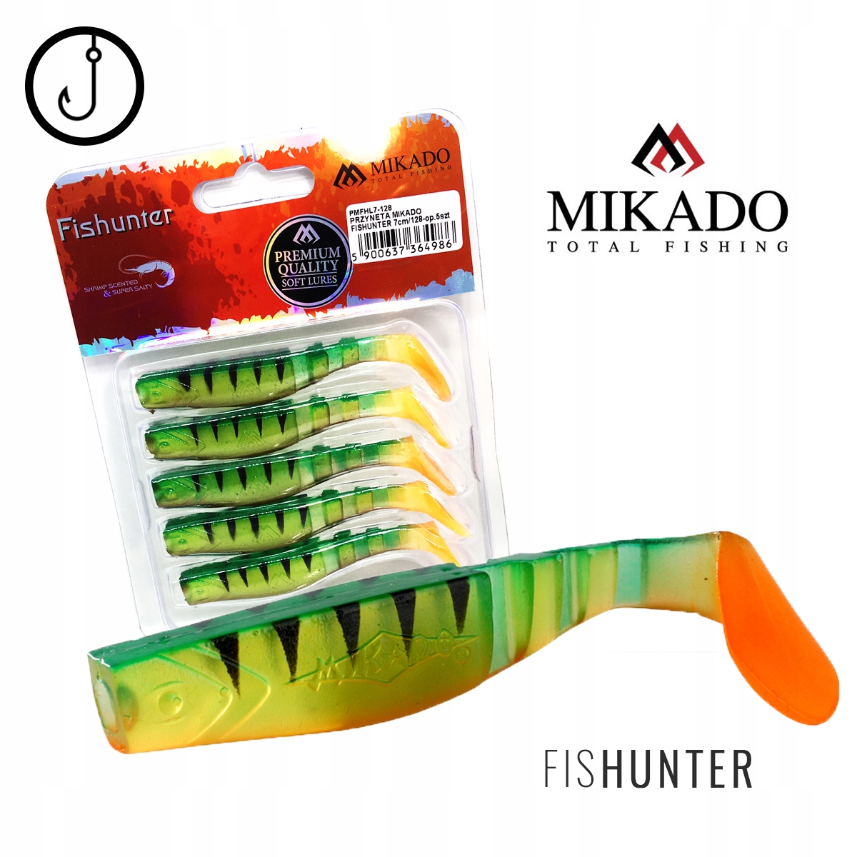 Guma MIKADO FISHUNTER 10,5cm | KOPYTO | 1szt | 128 EAN (GTIN) 5900637365068