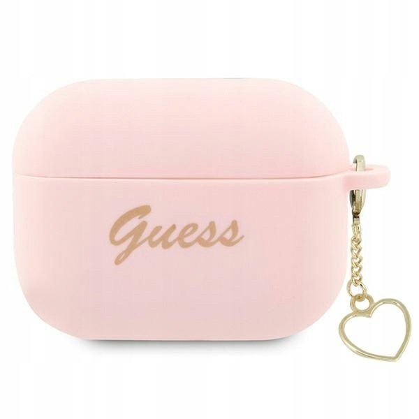 Guess GUAP2LSCHSP AirPods Pro 2 (2022/2023) cover różowy/pink Silicone Char