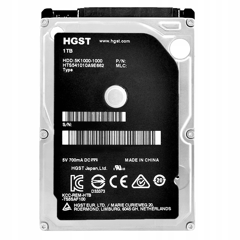 Hgst Travelstar 7K1000 2.5" 1TB 7200RPM Sata 3 Hard Disk Fiyatı