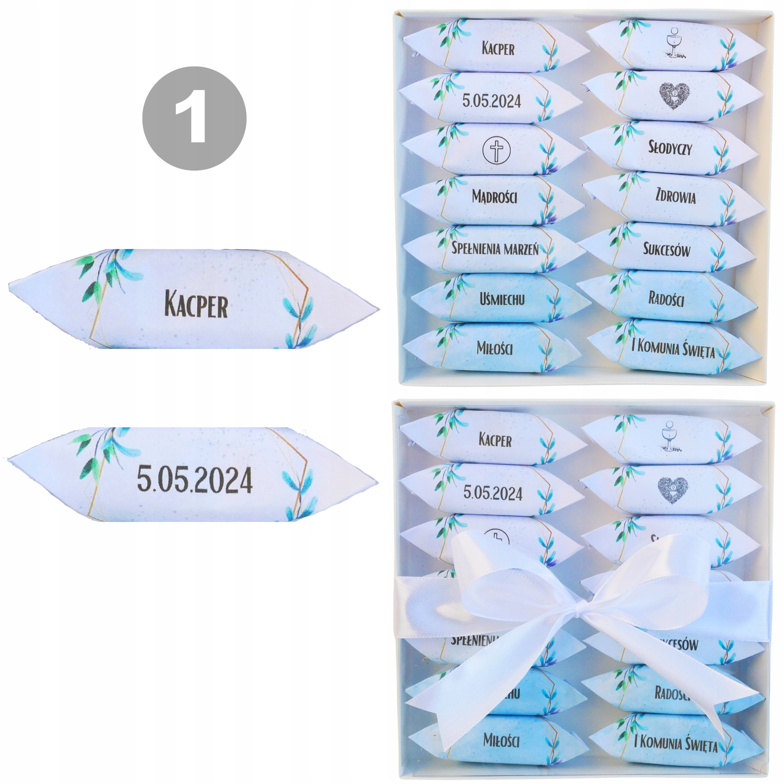 ZESTAW KRÓWEK PREZENT NA KOMUNIĘ ŚWIĘTĄ DLA DZIECKA DLA CHŁOPCA DZIEWCZYNKI Marka inna