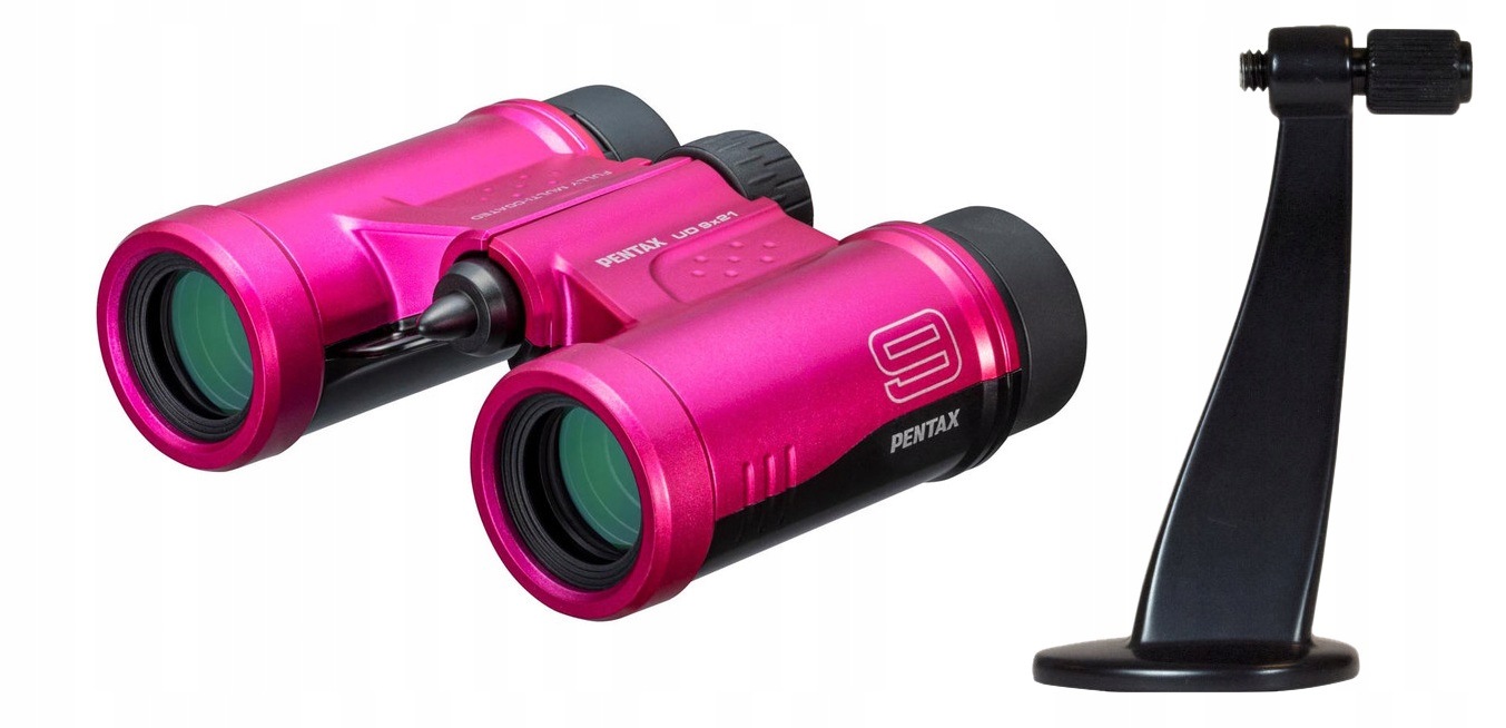 Dalekohled Pentax Ud 9x21 růžový stativový držák