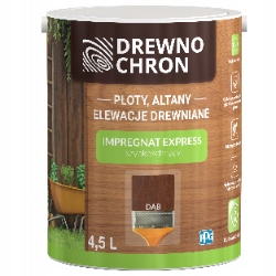 Drewnochron Impregnat do drewna Szybkoschnący Express dąb 4,5l
