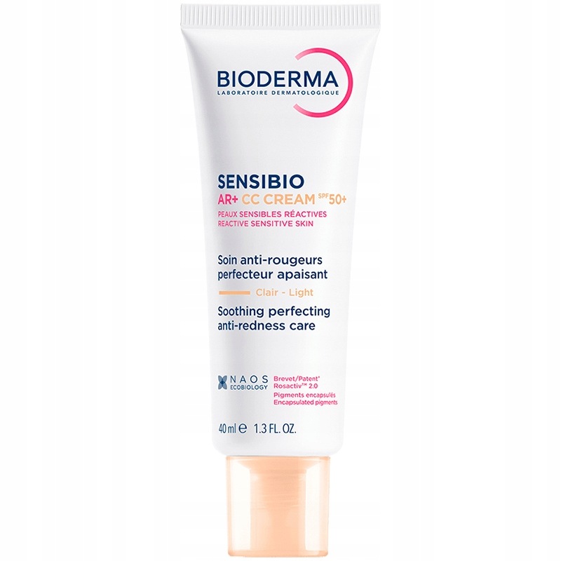 Bioderma Sensibio Ar+ CC Cream 40ml Korygujący Krem Skóra Naczynkowa SPF50+