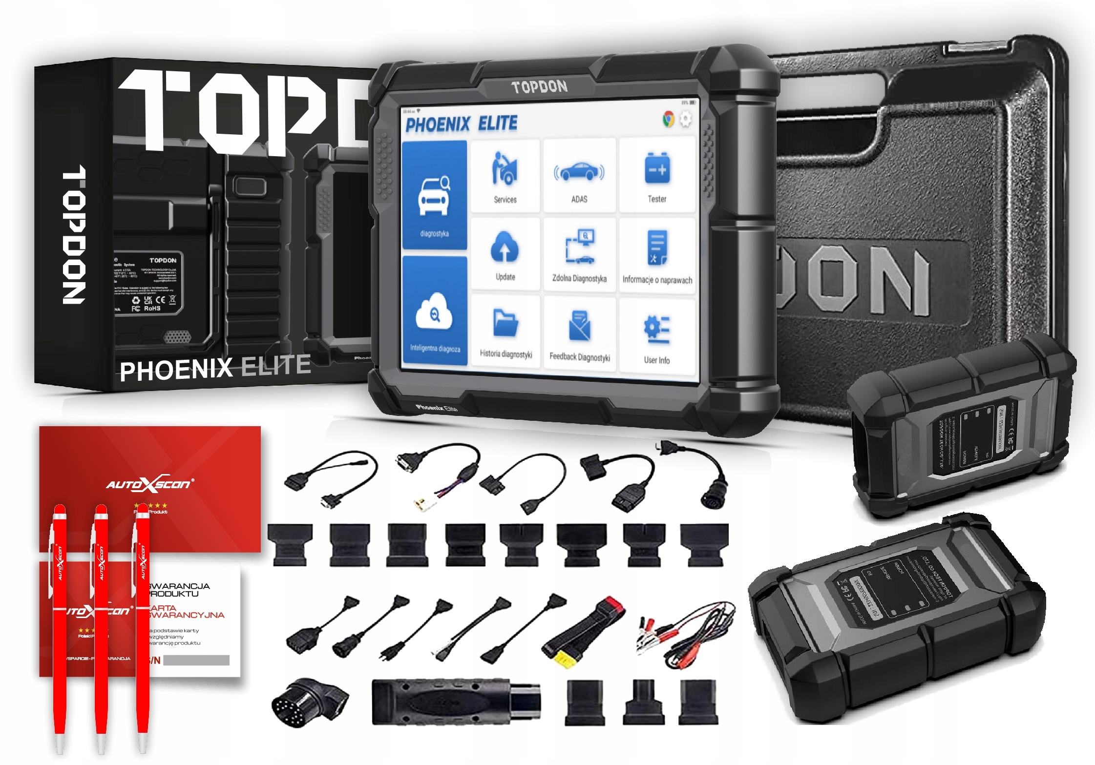 KOMPUTER INTERFEJS DIAGNOSTYCZNY ULTRA PROFESJONALNY TOPDON PHOENIX ELITE