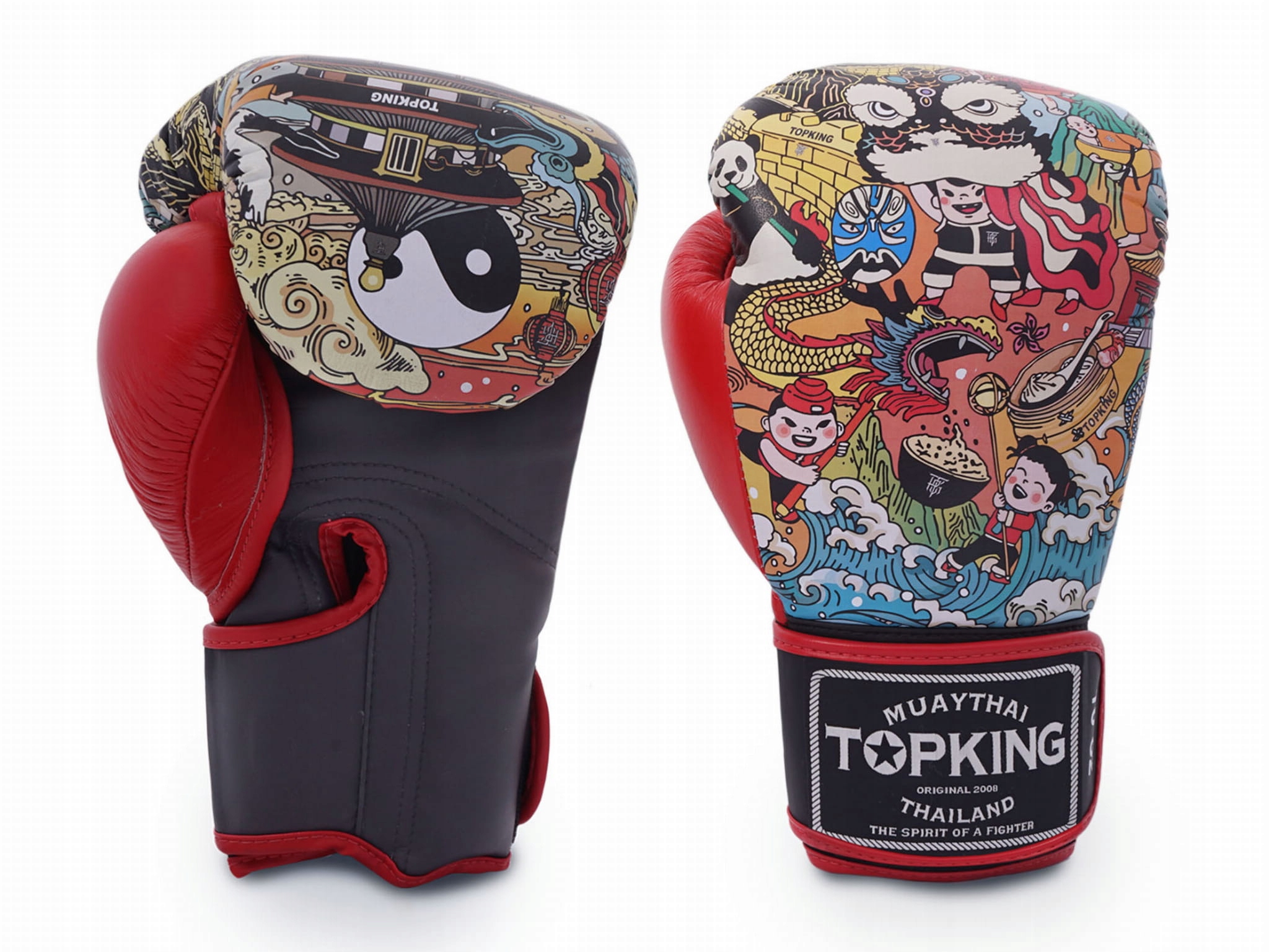 Rękawice Bokserskie Top King Tkbgct-cn-bk "chinese Culture" 16oz
