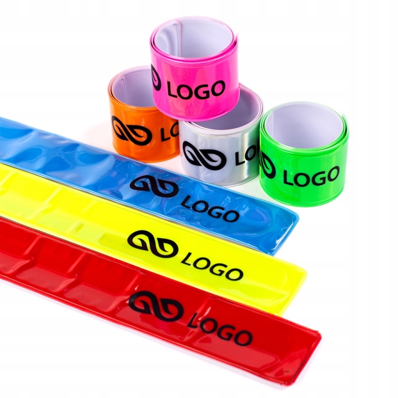 OPASKA ODBLASKOWA RAMIĘ RĘKĘ ROWER SAMOZACISKUJĄCA POMARAŃCZOWA Szerokość produktu 3 cm