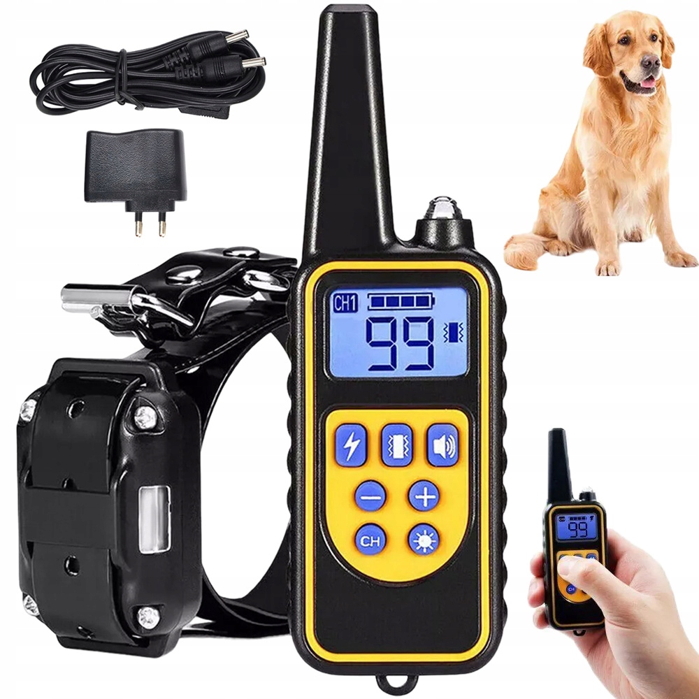 Levně Dálkově Ovládané Zařízení Pro Kontrolu Štěkání Psů Velkých Plemen 800 M