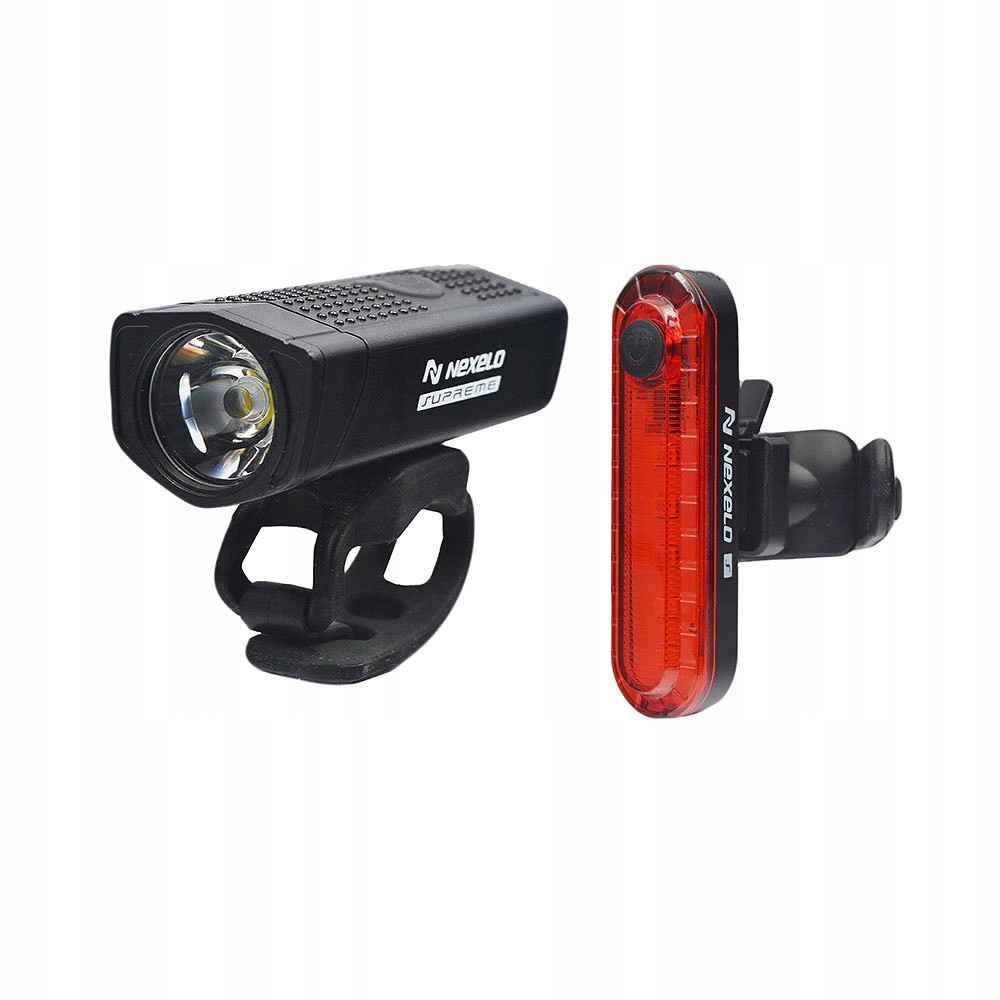 Zestaw lampek rowerowych Nexelo Supreme Pixalit Set Led