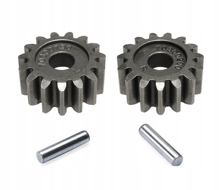 2X zębatka napędu 15 zębów L+P + kliny do NAC LS48 LS53 / 70300190 70300200 Marka perfektGarten