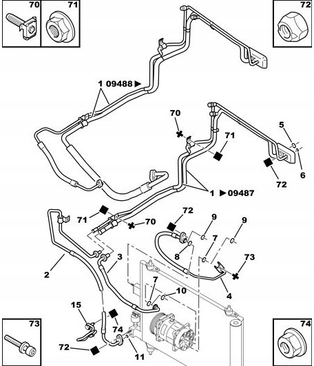 ORING USZCZELKA KLIMATYZACJI CITROEN PEUGEOT 6460AZ Numer katalogowy części MT1112