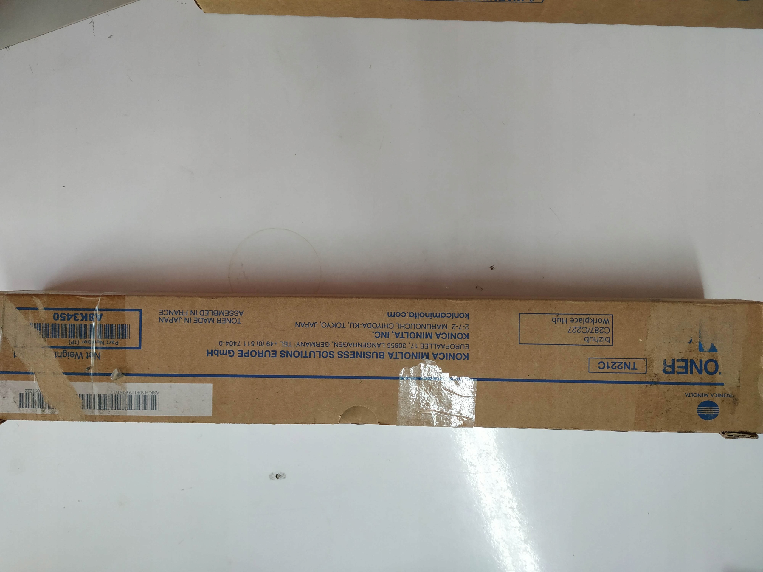 Toner Minolta TN-221 TN221 Cyan Oryg C227 C287