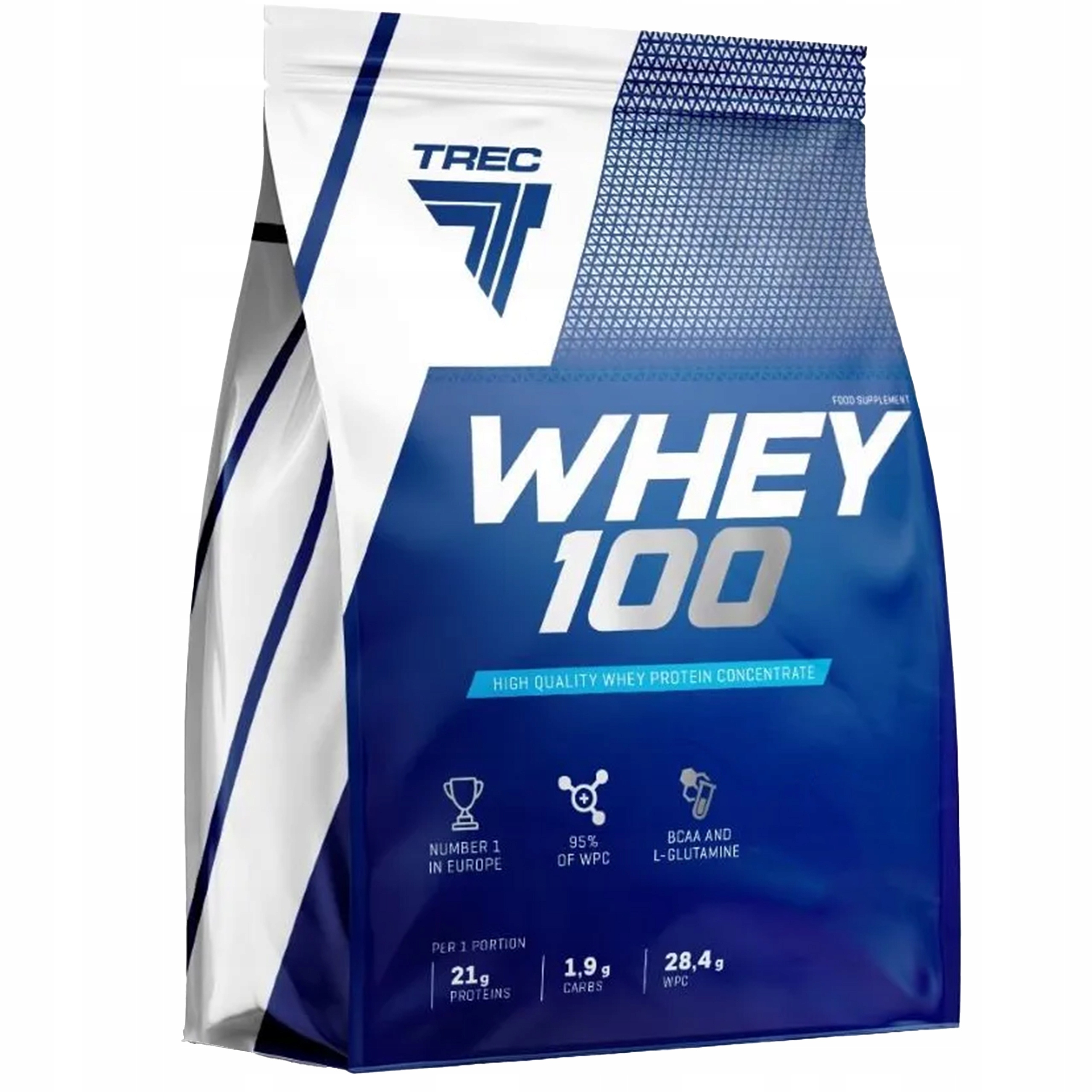 Syrovátkový Protein Trec Whey 100 2275 g Wpc Doplněk Stravy Vanilka Svalová hmota