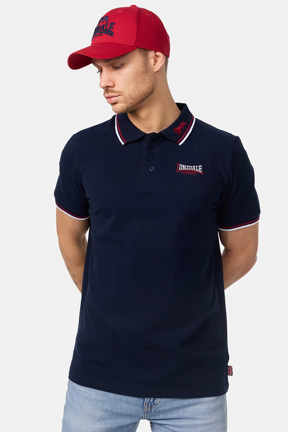Polo Koszulka Męska Slim Fit LION L
