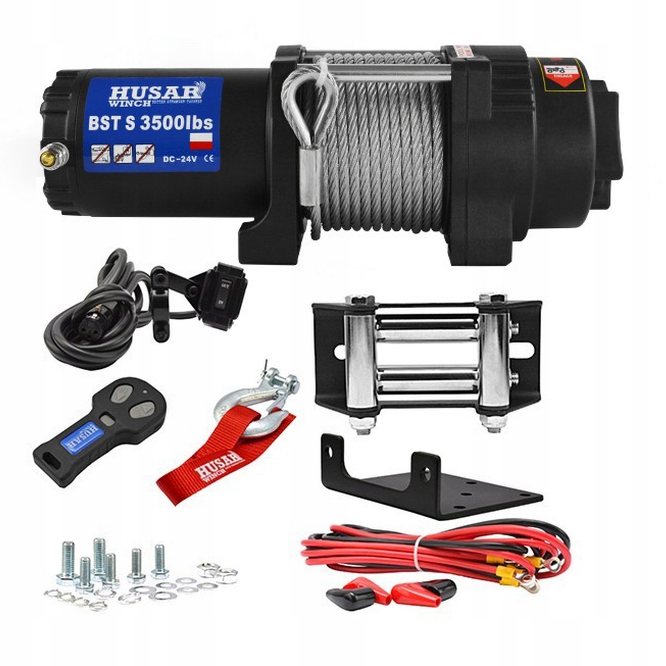 Elektrický lanový naviják 24 V pro Quad 3500 1587 kg naviják Atv Utv