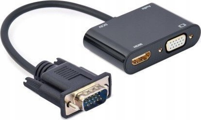 Gembird adapter z VGA na HDMI + VGA 15 cm
