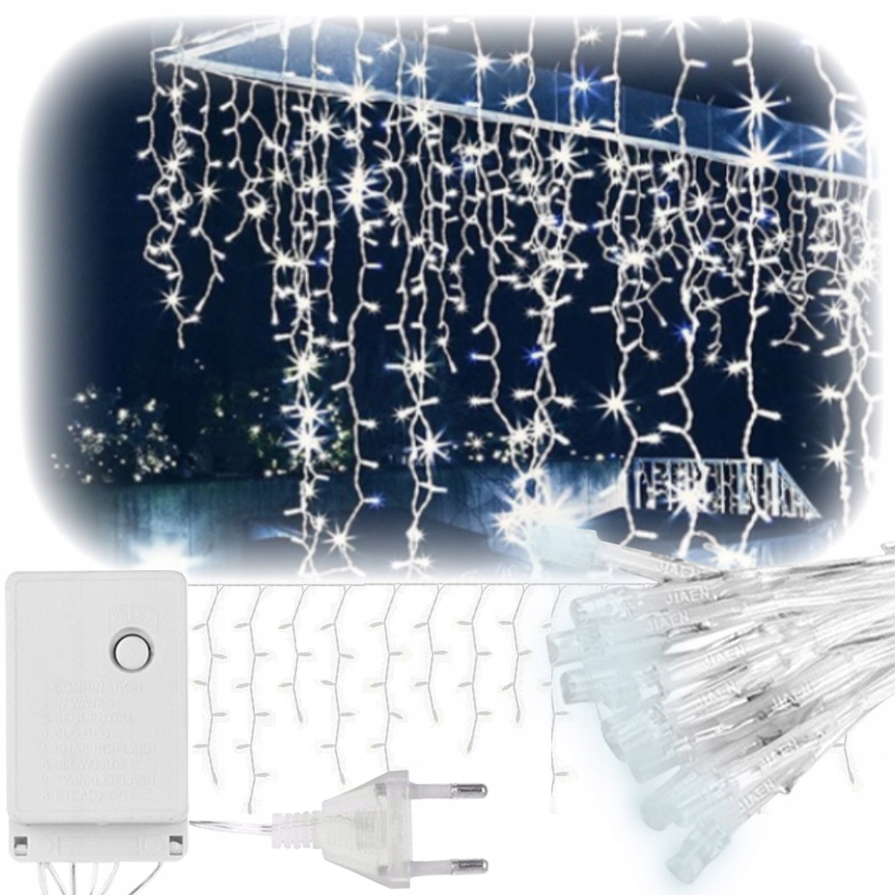 

Lampki Wiszące Sople Girlanda Świetlna Kurtyna Led