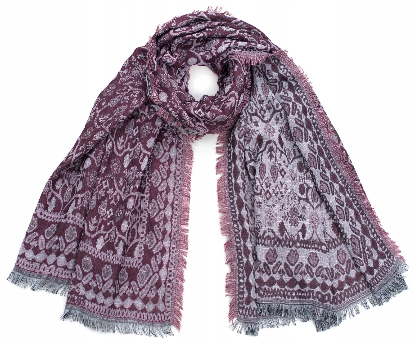 SZALEO miękki SZAL szykowny FLORAL sz17422-2