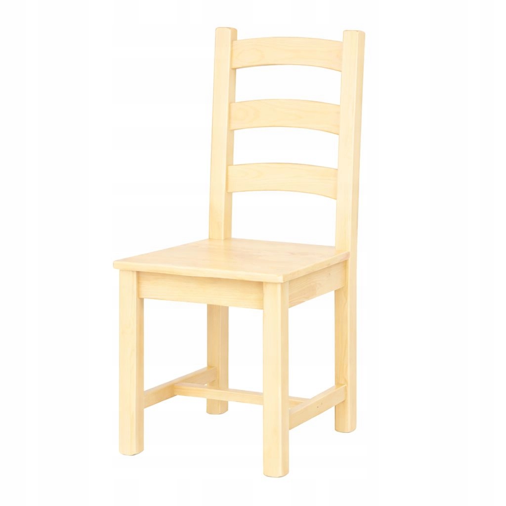 Dřevěná Borovicová Židle F Borovice Kuchyňská Pevná Konstrukce Stabilní