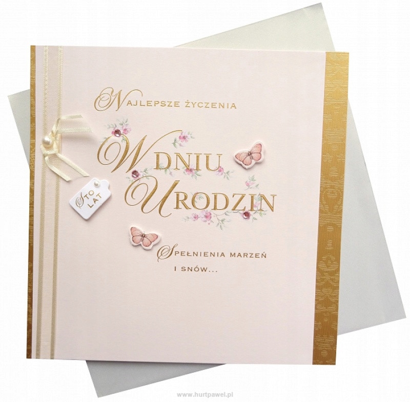 KARTKA URODZINOWA OZDOBNA IDEALNA NA PREZENT