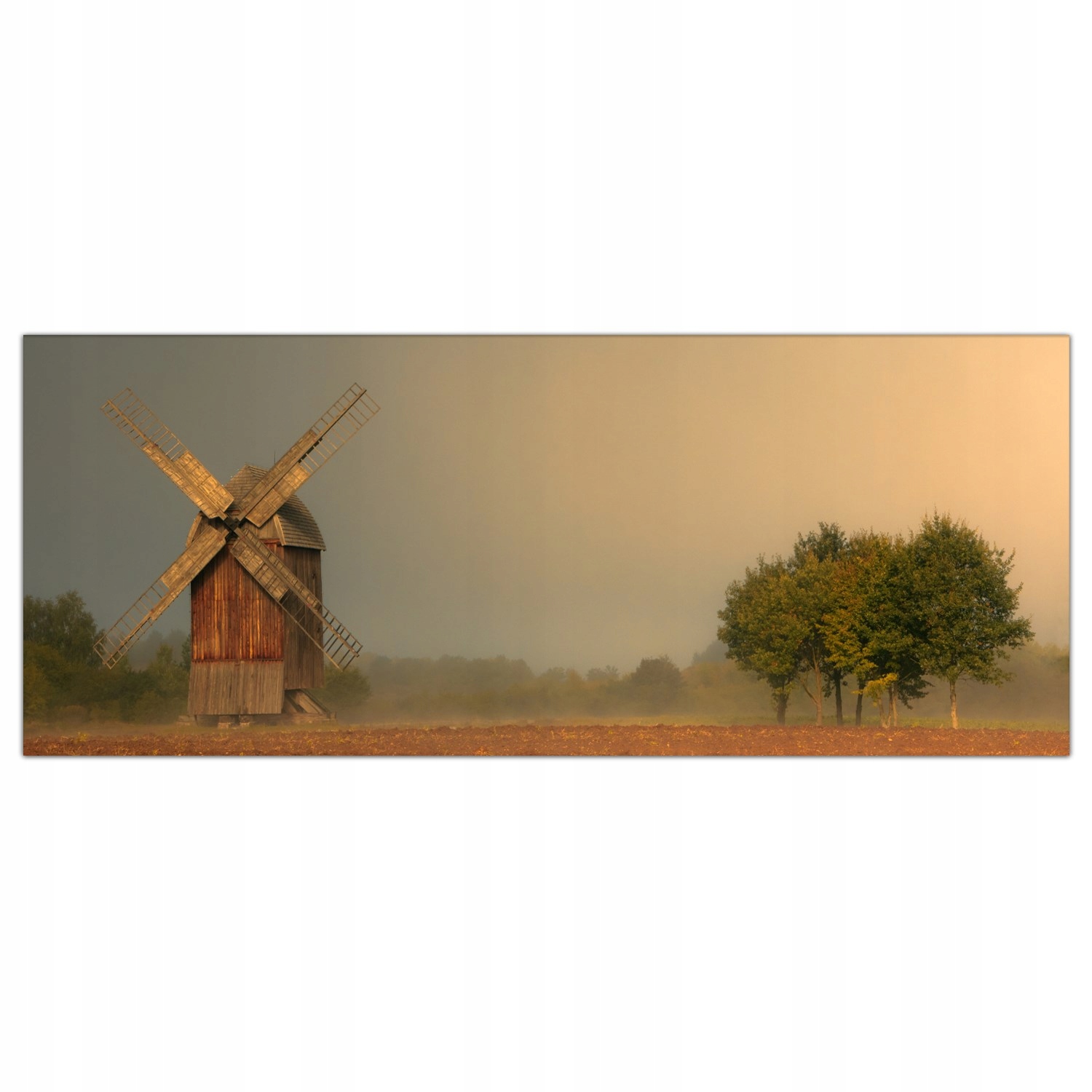 

Obraz Szklany Foto-obraz Młyn Jesień Farma 125x50