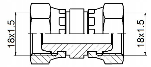 ZŁĄCZE HYDRAULICZNE REDUKCJA AA 18/18 PROSTE HYDROLIDER Producent części Hydrolider