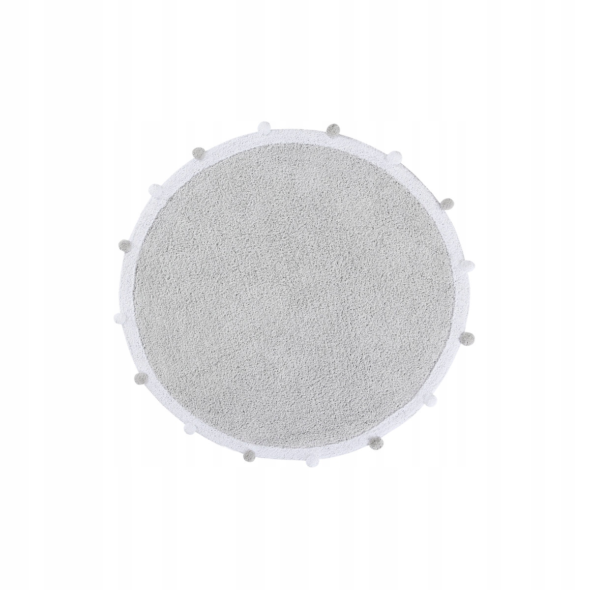 120x120 (průměr) kruh Pro zvířata: Pratelný koberec Bubbly Light Grey kruh