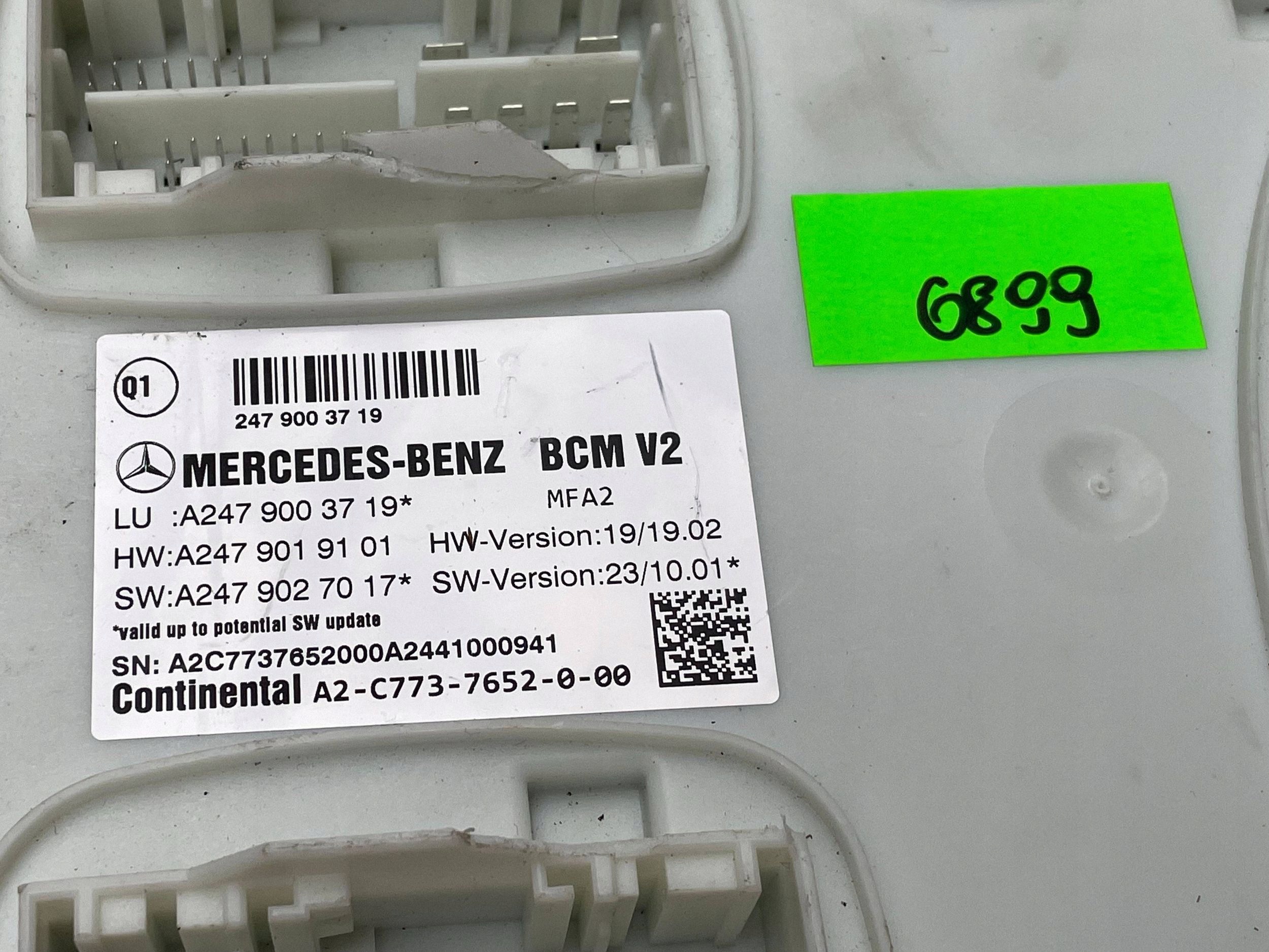 Mercedes module control unit komfortu BCM V2 A2479003719 !J