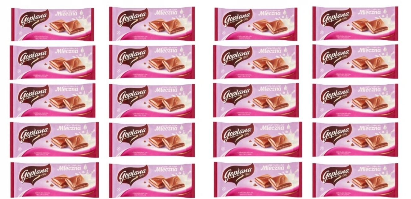 20x 90g Goplana Czekolada oryginalna mleczna Karton