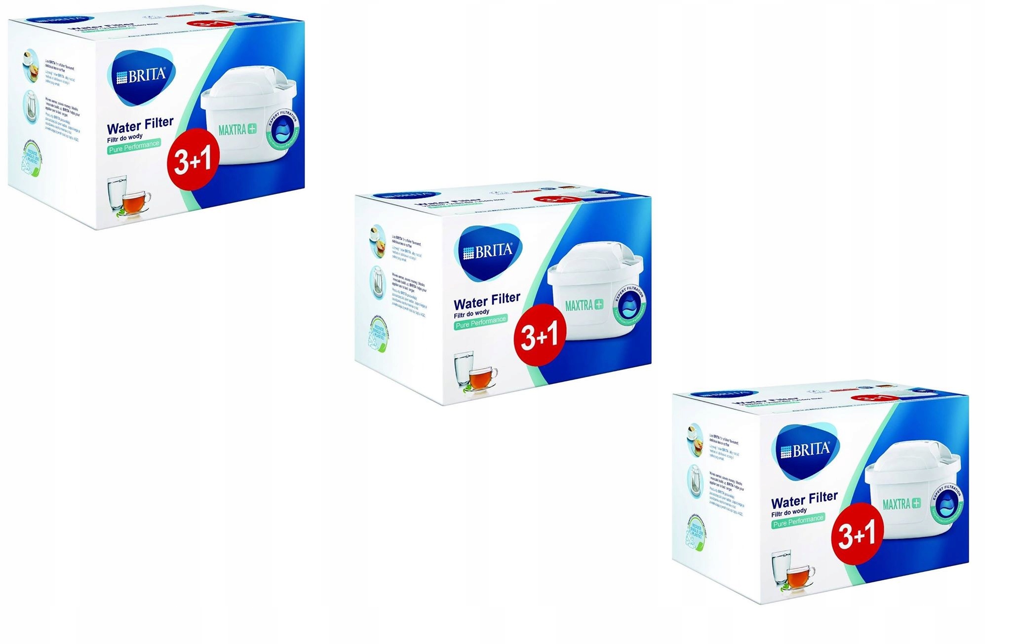 

12 Szt Wkład Filtr Do Wody Brita Maxtra Plus New