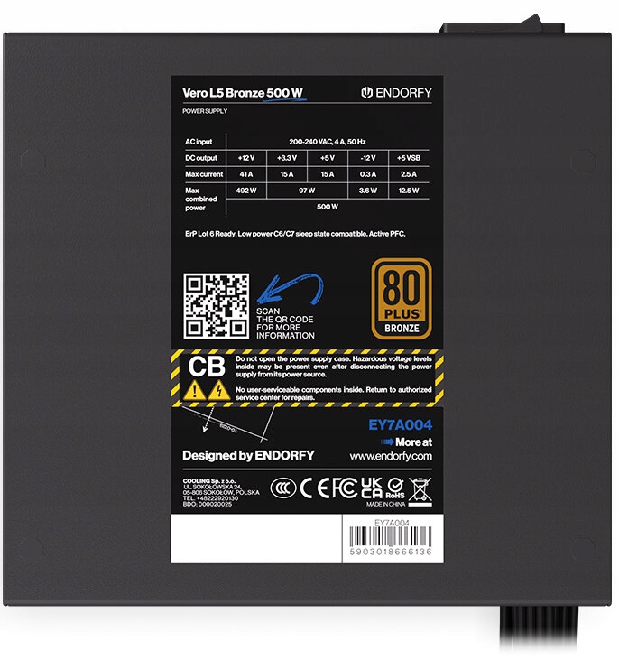 Zasilacz Endorfy Vero L5 Bronze 500W