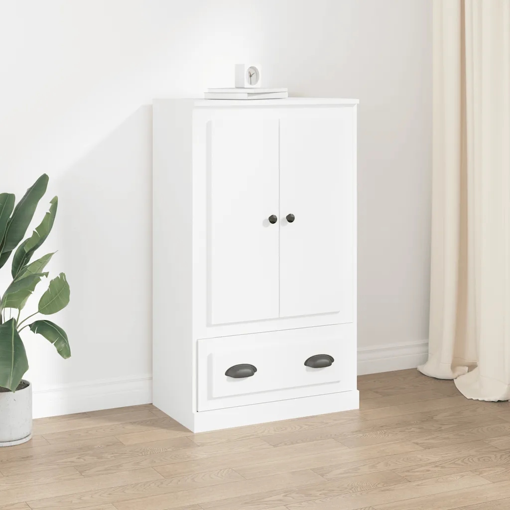 Skříň highboard bílá 60 x 35,5 x 103,5 kompozitní dřevo Bílá 816296