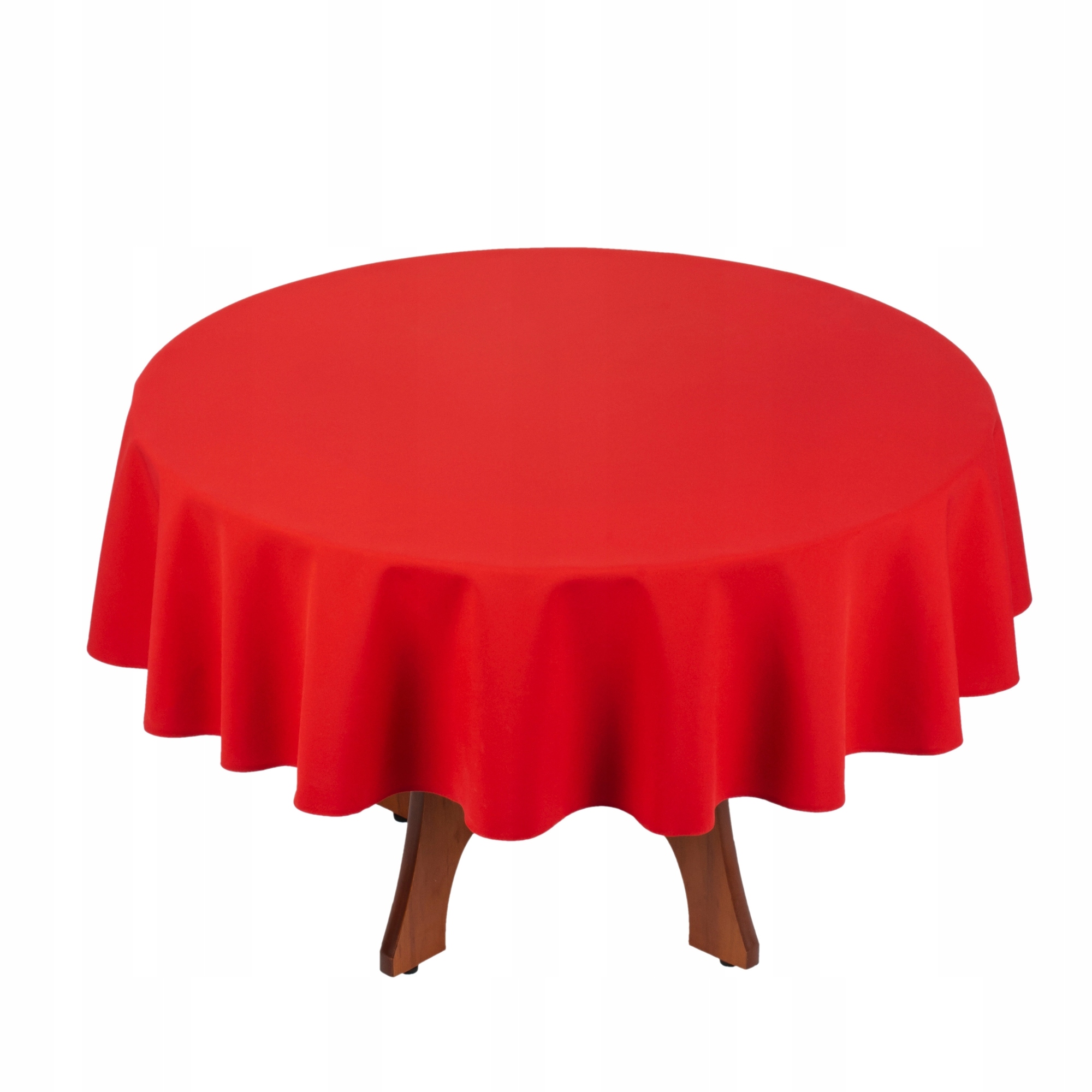 ELEGANCKI GŁADKI OWALNY OBRUS OWAL CZERW 140x260 Typ obrus