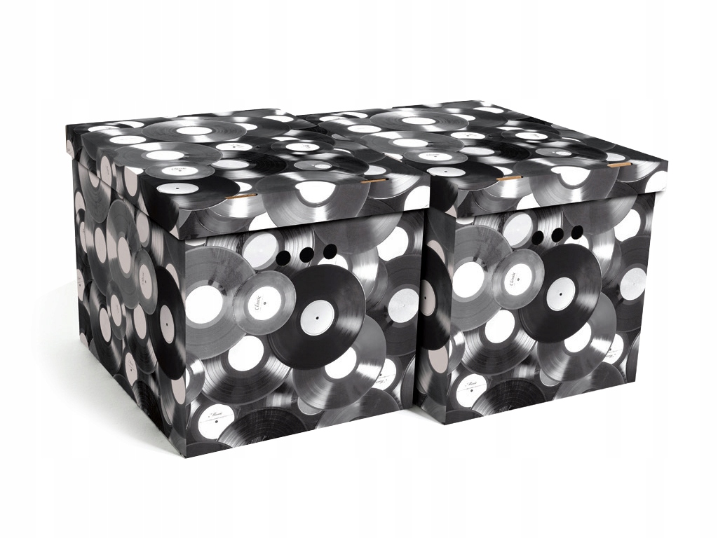 

Pudełko Użytkowe 2SZT Pudełka XL Płyta Winyl