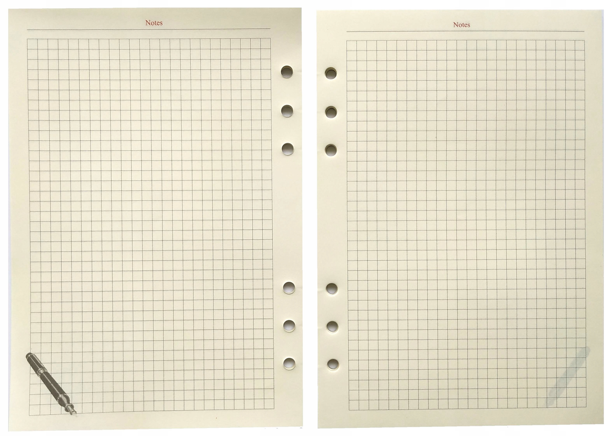 

Wkład A5 Notes Do Organizera 100 kartek Kratka