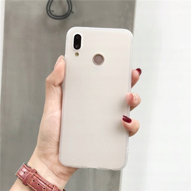 ETUI SILIKON MATT DO HUAWEI P SMART 2019 + SZKŁO Materiał tworzywo sztuczne