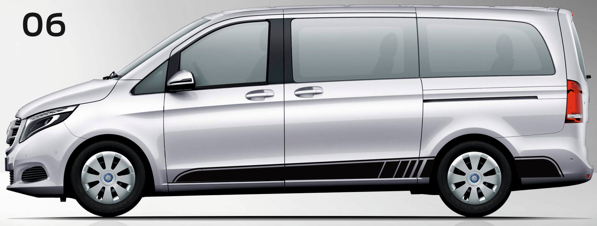 Samolepky na Mercedes Vito, Viano 06 do stran