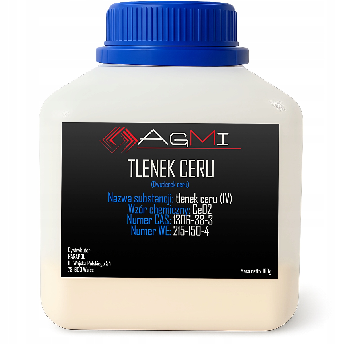 Tlenek Ceru Ce02 Do Polerowania Szyb Szkła Lamp Reflektorów Lusterek 100g