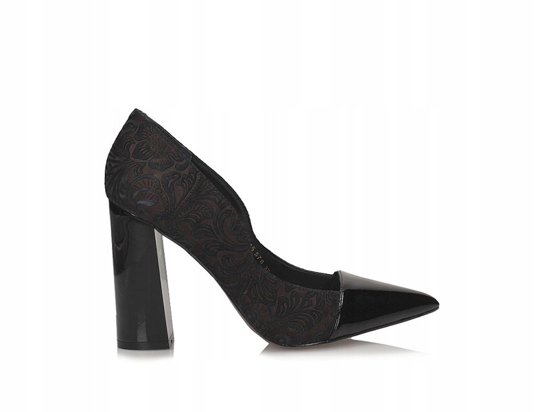 Czółenka Indiana 7496 - Eleganckie, Czarny, 40