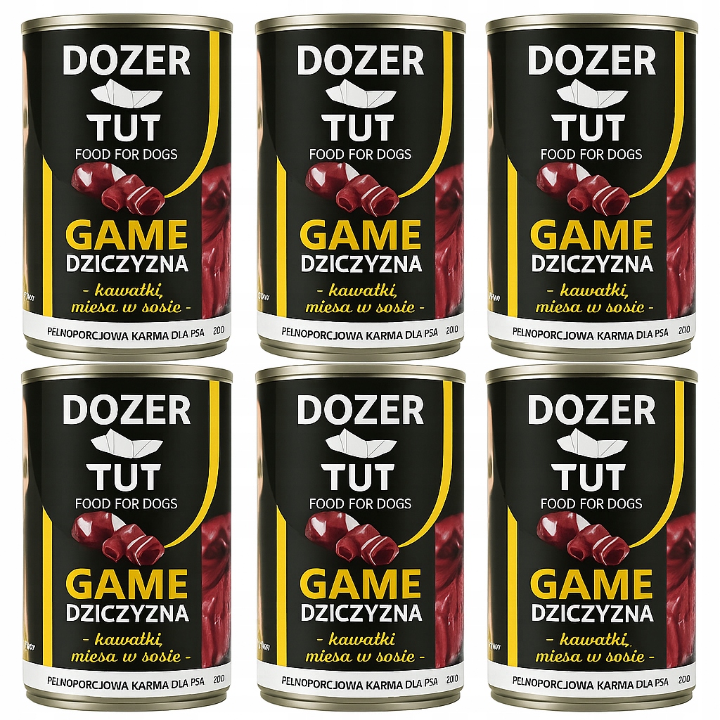 Levně Dozer Tut 400 g vlhké krmivo pro psy bohaté na zvěřinu 415 g