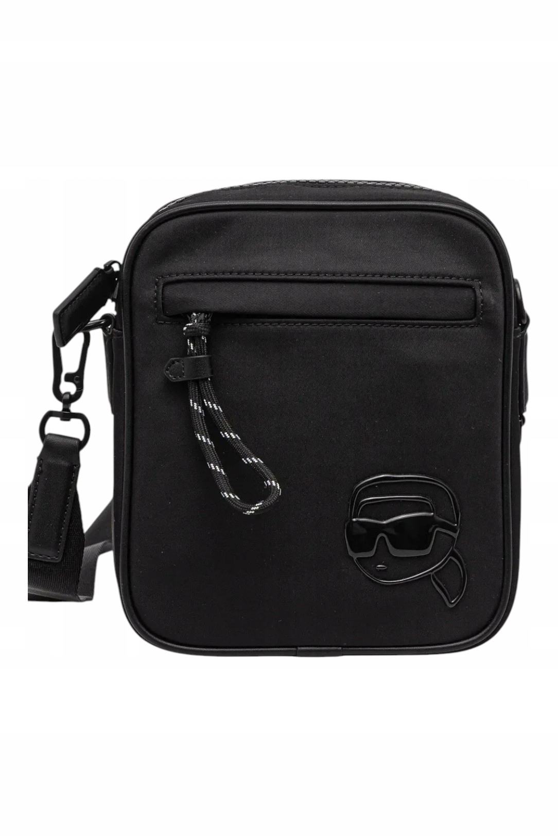 Karl Lagerfeld Pánská Kabelka Přes Rameno K/ikon Nylon Tonal Print Ns Černá