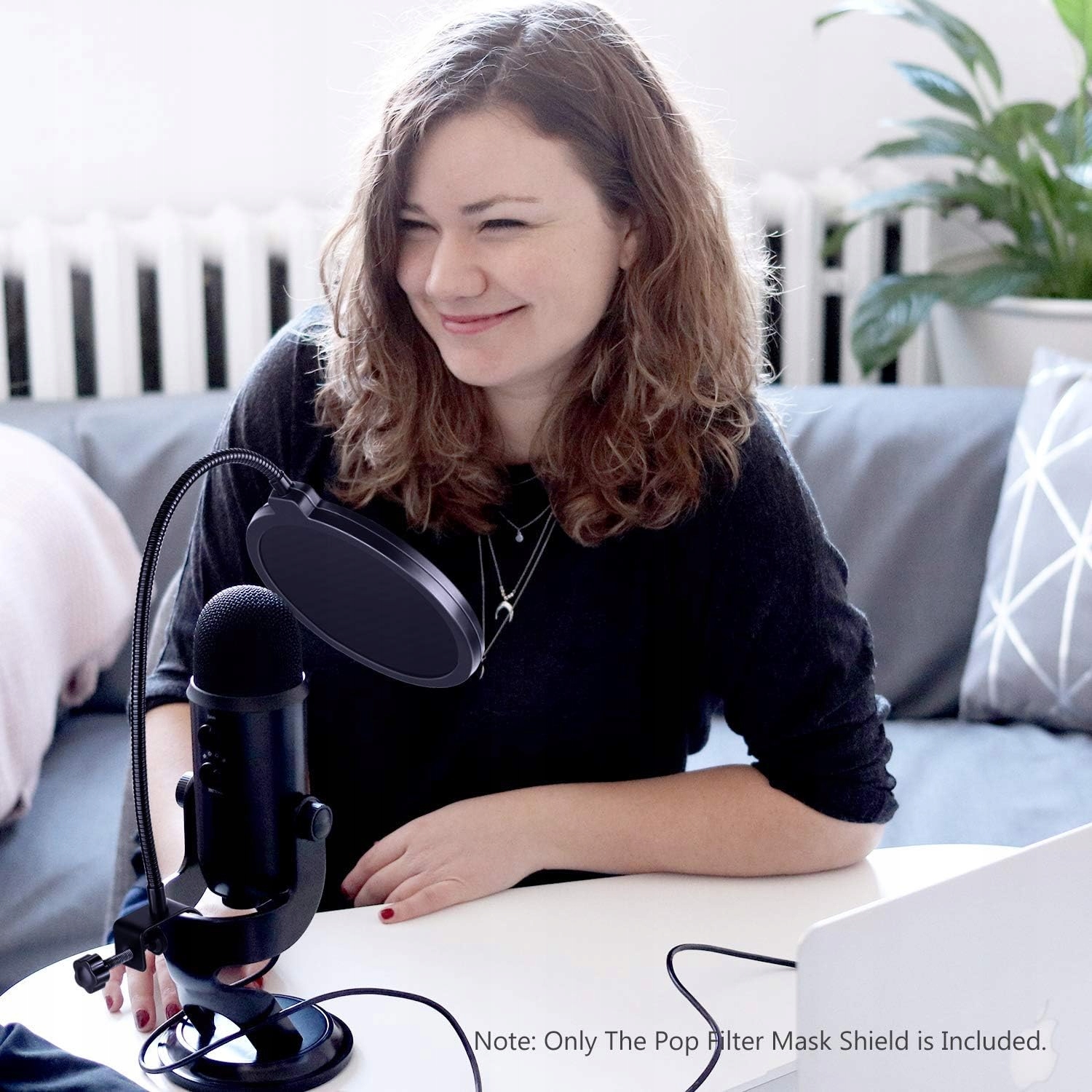 Filtr mikrofonowy osłona Neewer dwuwarstwowy pop Model POP 01