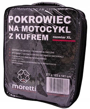 

Pokrowiec Motocyklowy Moretti Rozmiar-xl Z Kufrem